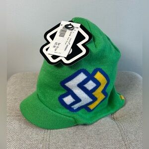 Special Blend Burton Winter Hat Toque Beanie Stocking Cap w/ Short Bill Vintage